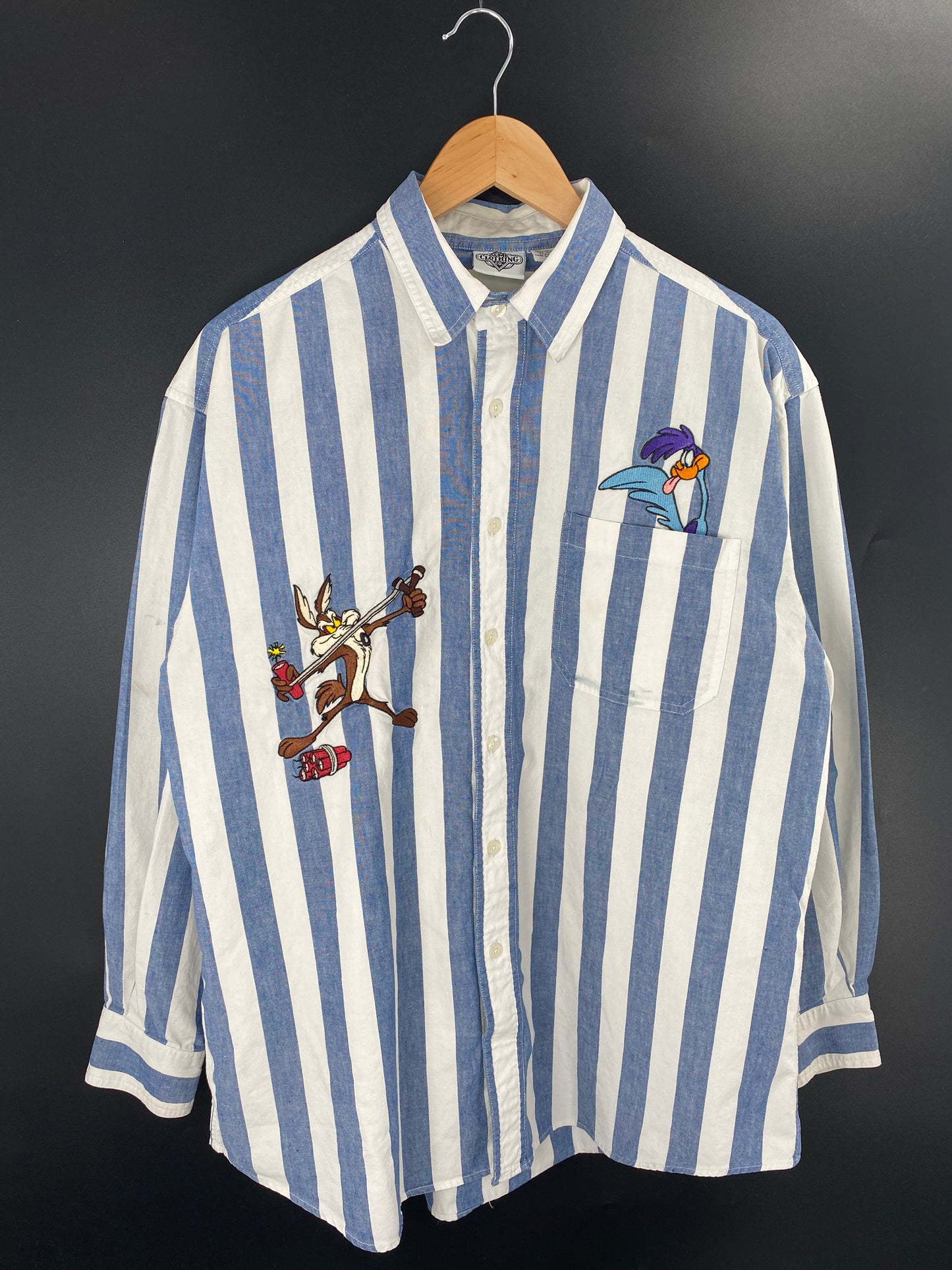1994 LOONEY TUNES Size L Vintage Button Down Shirt / K9934