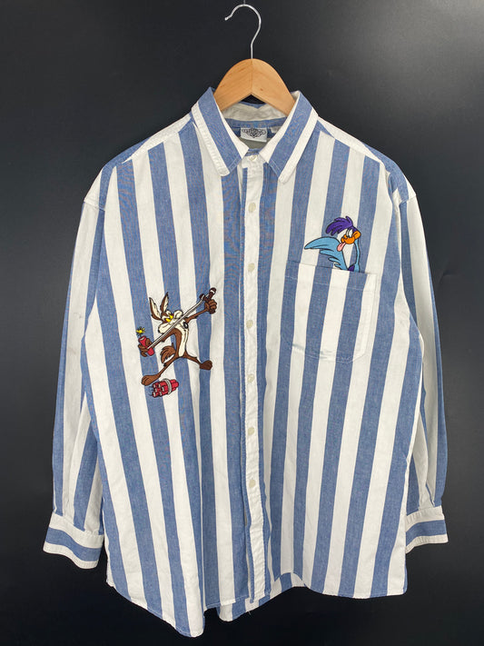 1994 LOONEY TUNES Size L Vintage Button Down Shirt / K9934