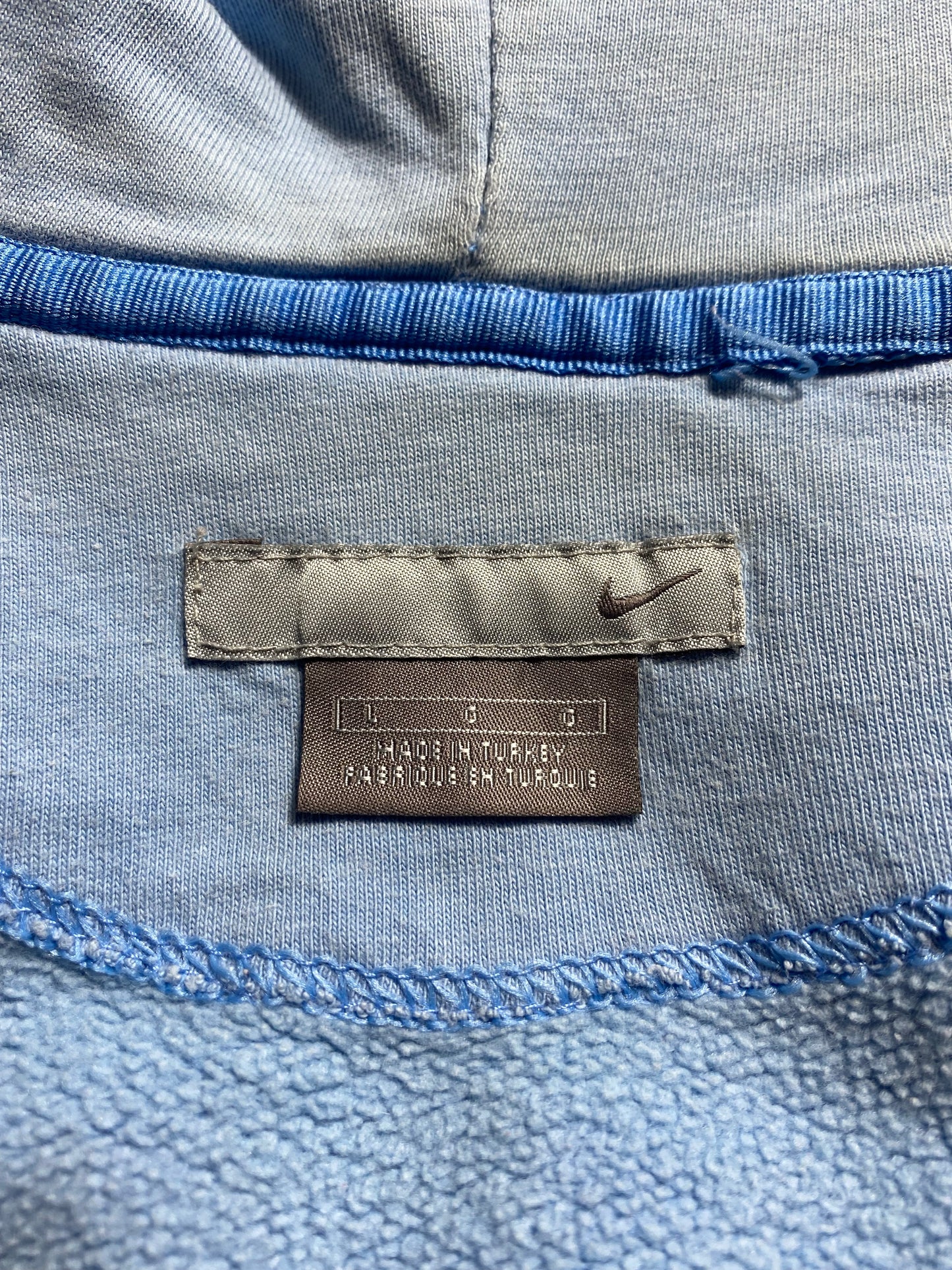 00' NIKE MINI SWOOSH Size L Vintage Hoodie Sweat-shirt / K6170