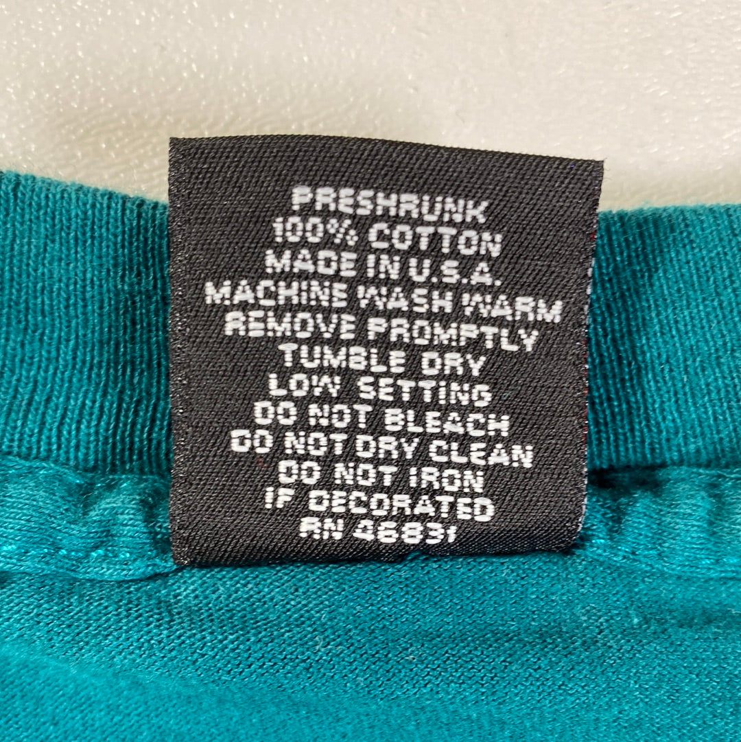 90’s RAINFOREST Made in USA Size XL Vintage Animal T-Shirt / E1000