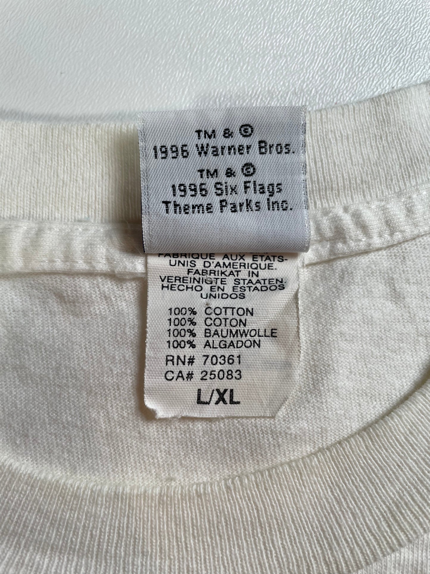 .1996 LOONEY TUNES GOSSMER Size L-XL Vintage T-Shirt / E1761T