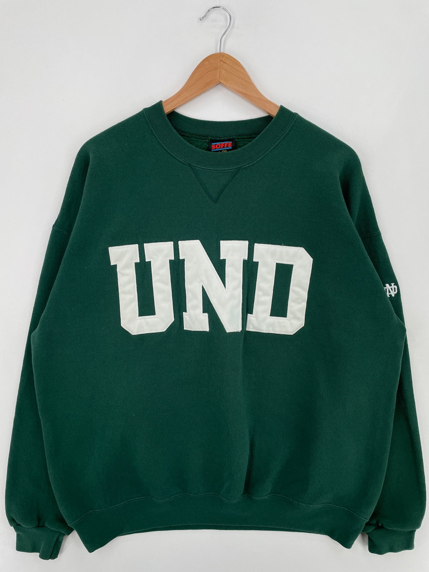 90’s NOTRE DAME UND Size XL College Sweat-shirt / E879