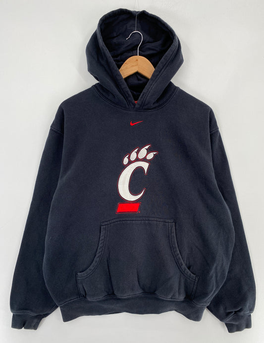 00' NIKE x UNIVERSITY OF CINCINNATI Size M Vintage College Hoodie Sweat-Shirt / E5195S