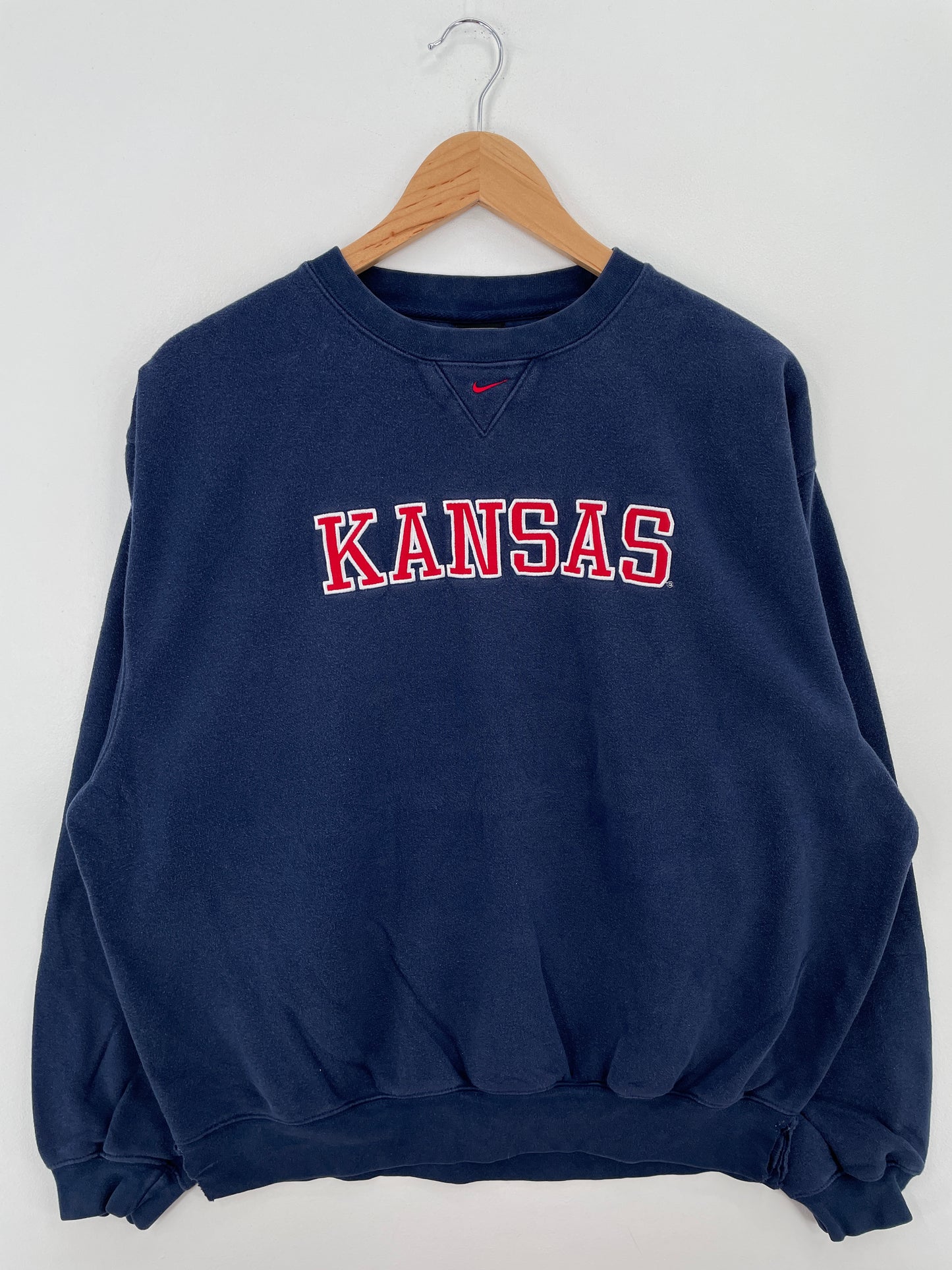 00' NIKE x KANSAS Size M Vintage College Sweat-Shirt / A6878