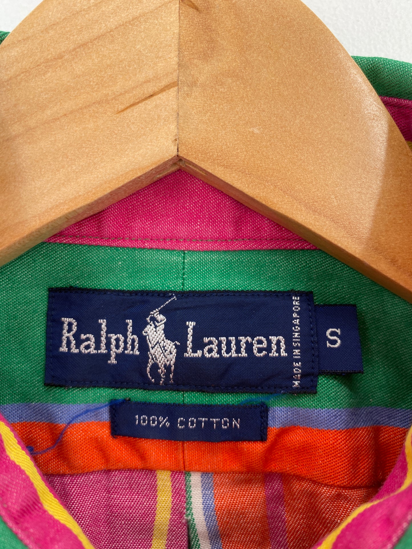 90’s RALPH LAUREN Size S Vintage Button-Down Shirt / A4268