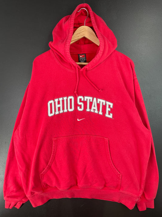 00' NIKE x OHIO STATE Size XL Vintage College Hoodie Sweat-Shirt / A7075