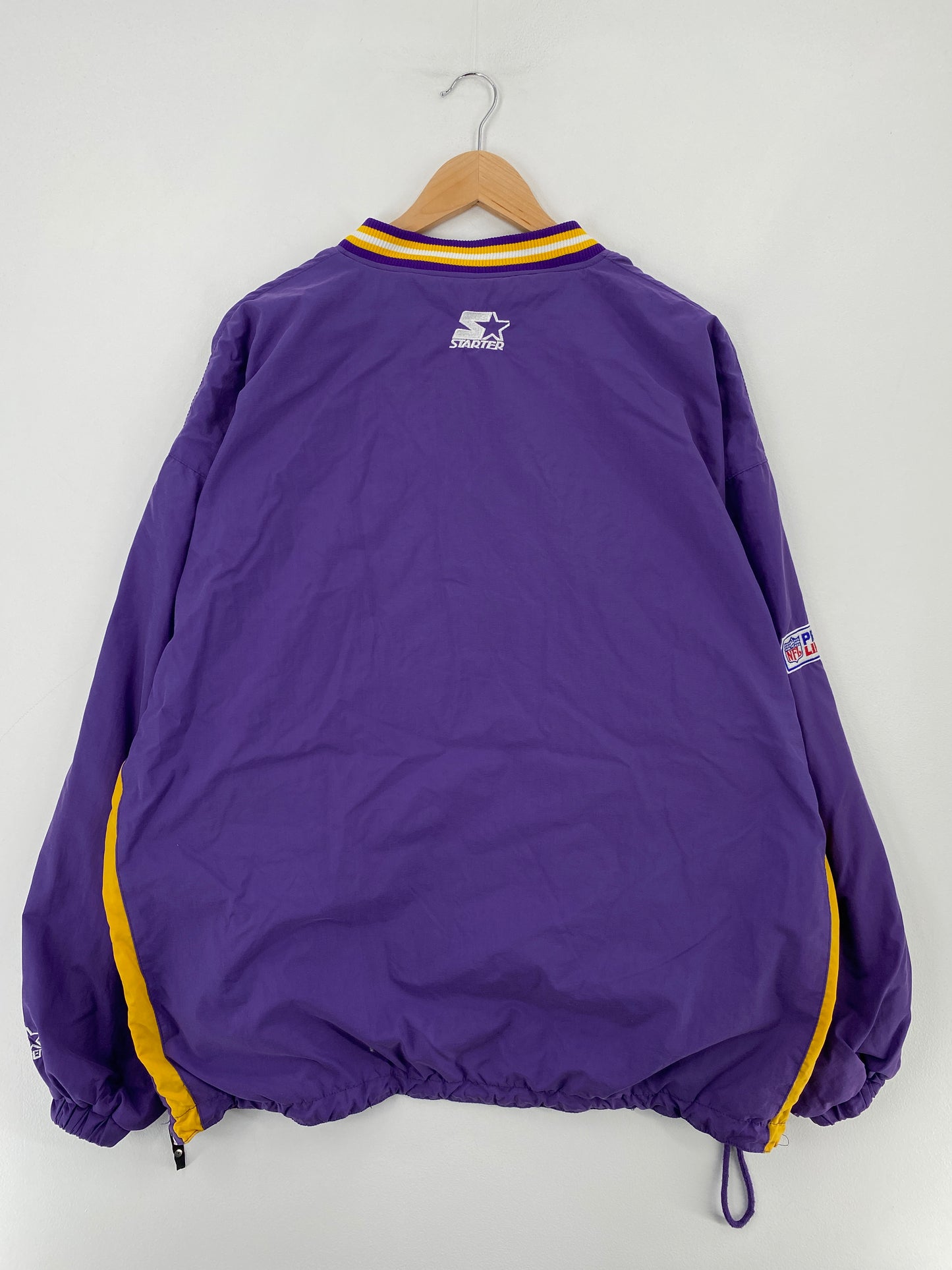 90’s STATER x REVERSIBLE MINNESOTA VIKINGS Size XL Vintage NFL Nylon Jacket / E3744N