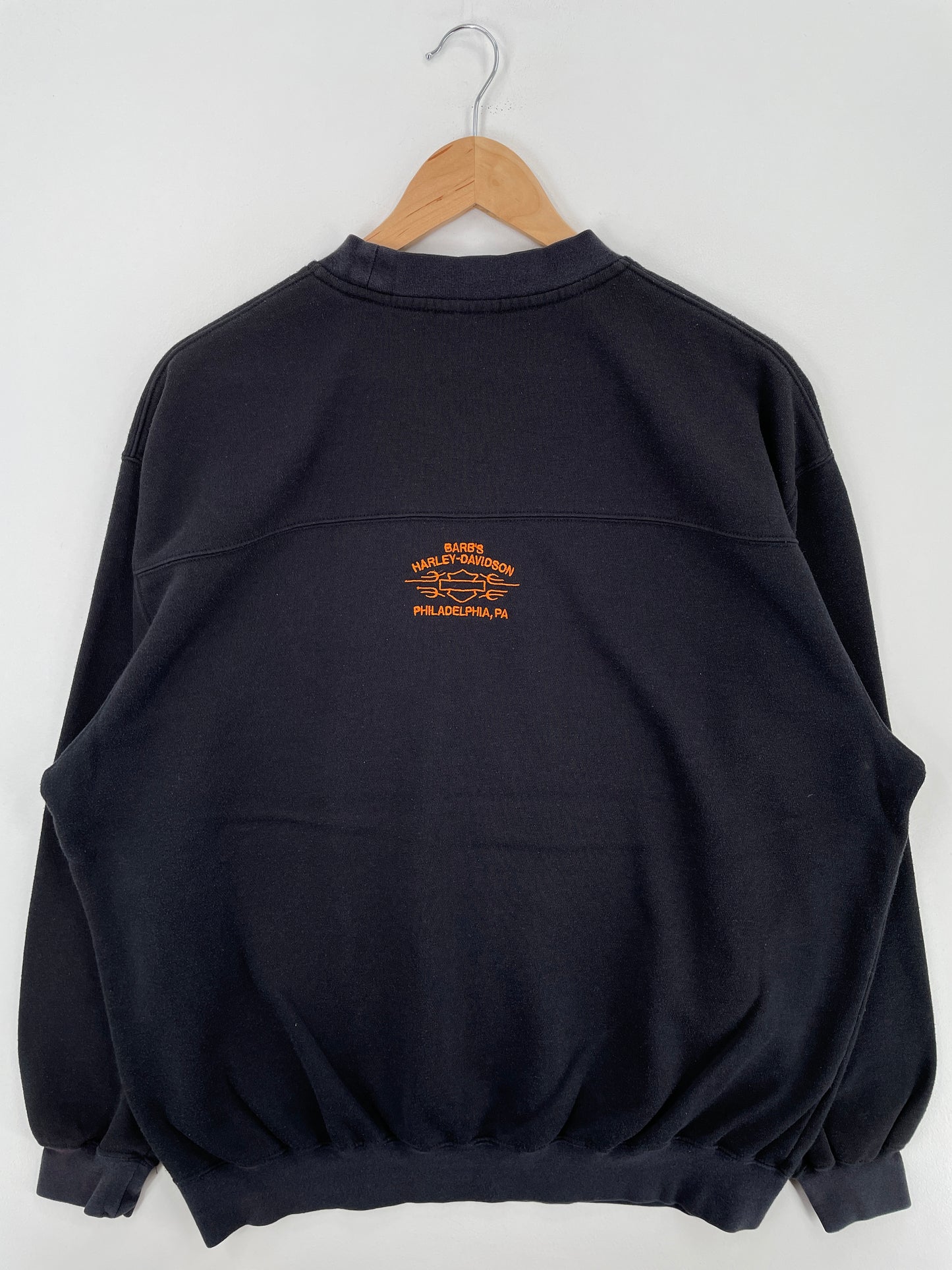 Vintage HARLEY DAVIDSON Made in USA Size No Tag (Approx.XL) Sweat-Shirts / A4454