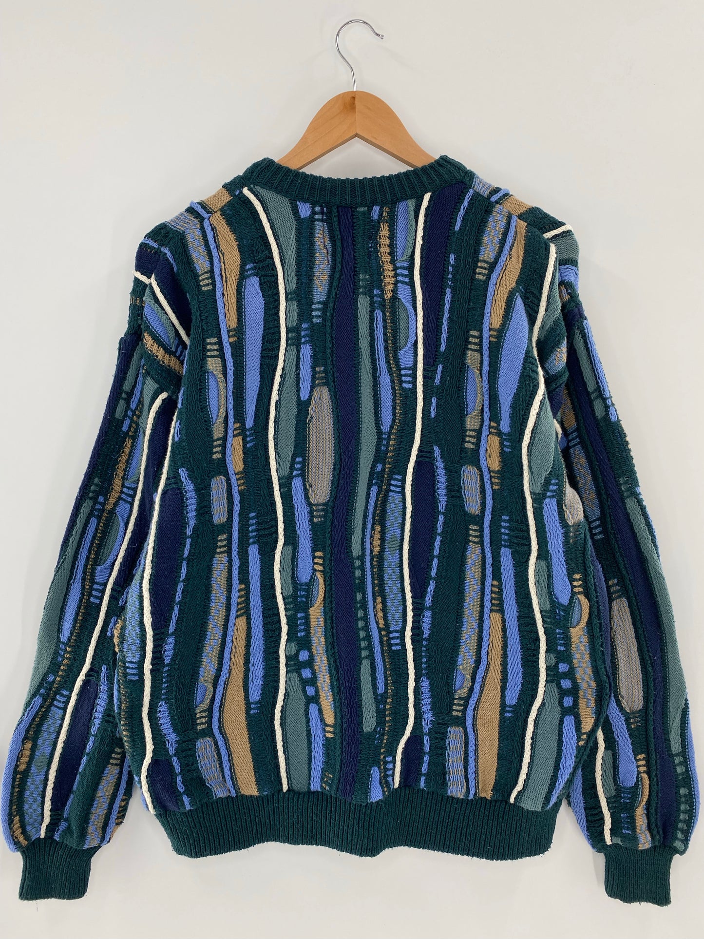 Vintage 3D COOGI- Style Made in USA Size L Knit Sweater / K5305