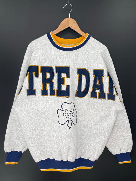 90’s UNIVERSITY OF NORTRE DUME Size XL College Sweat-Shirt / K8573