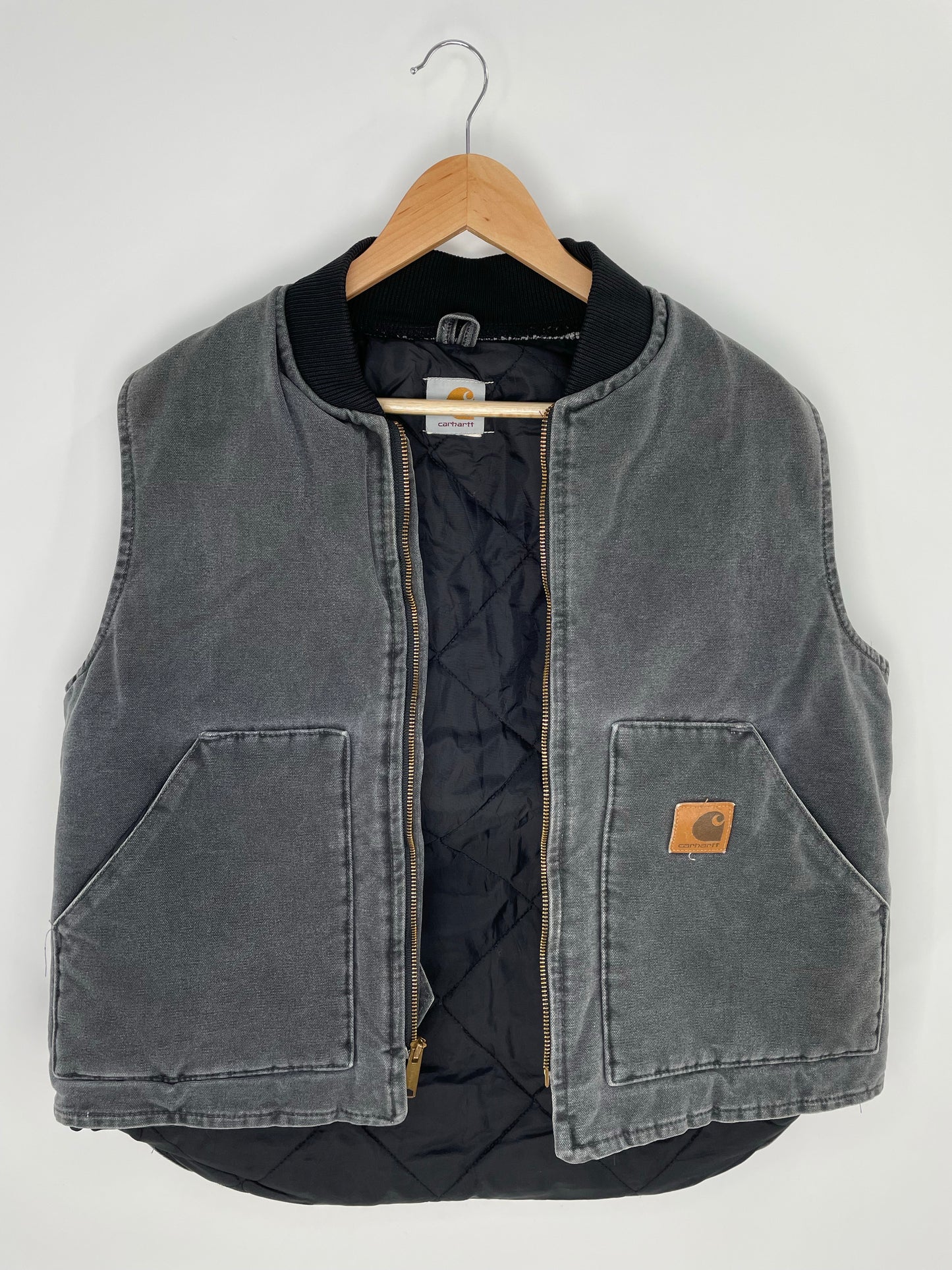 90's CARHARTT Made in USA Size No Tag (Approx.M) Vintage Vest / K8084