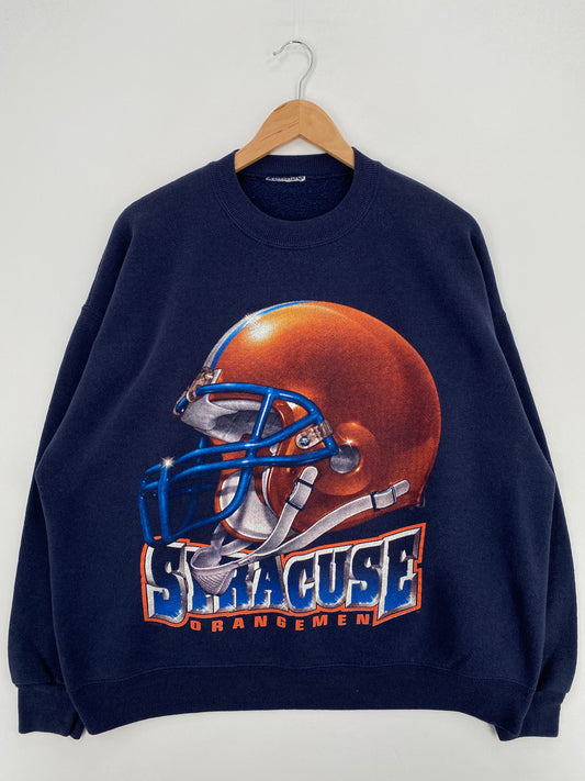 90’s SYRACUSE Size No Tag(Approx.XL) College Sweat-Shirt / A6396