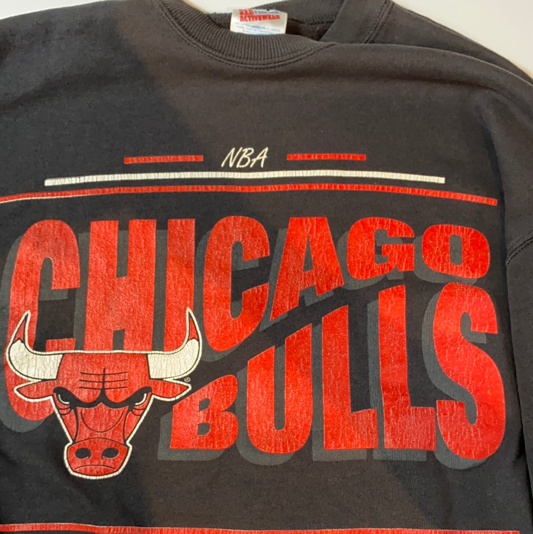 90’s CHICAGO BULLS Size XL Vintage NBA Sweat shirt / K45