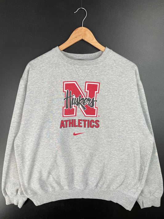 00' NIKE x NEBRASKA HUSKERS Size L Vintage College Sweat-Shirt / A9216