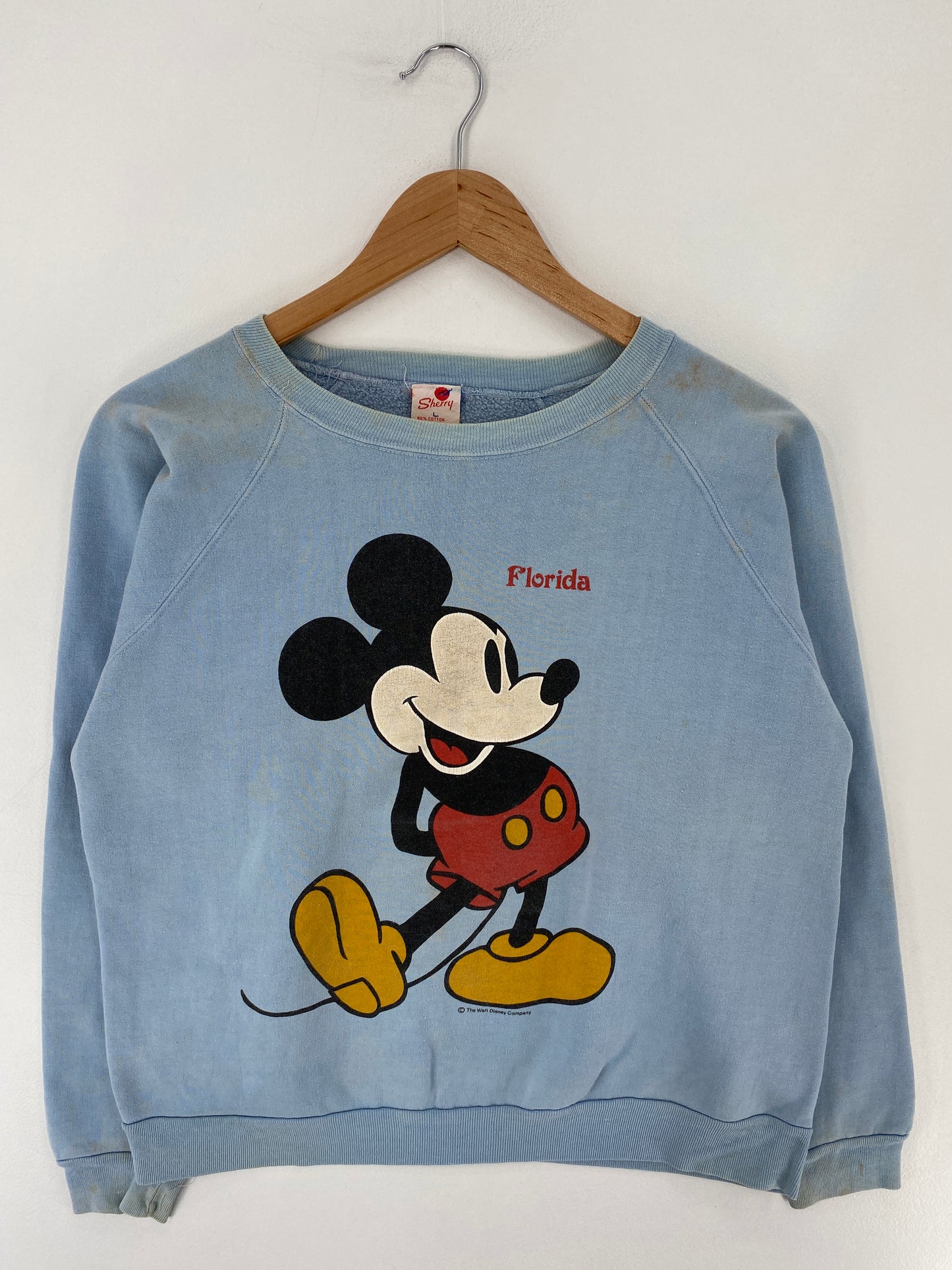 .70’s DISNEY MICKEY Size L Vintage Sweat-Shirt / E6154S