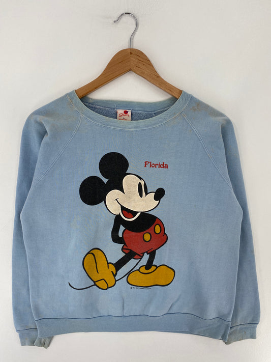 .70’s DISNEY MICKEY Size L Vintage Sweat-Shirt / E6154S