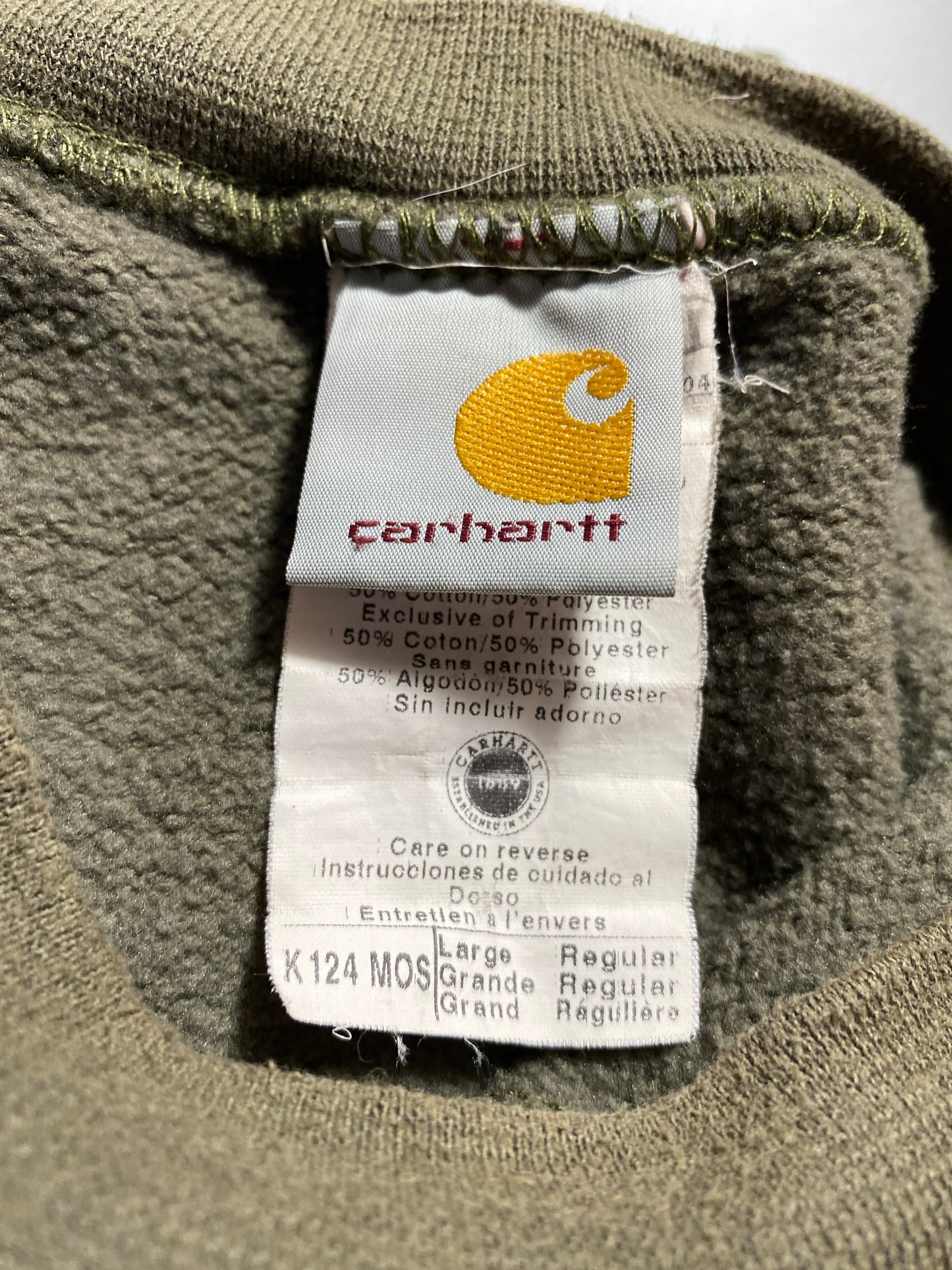 CARHARRT Size L Vintage Sweat-Shirt / K848