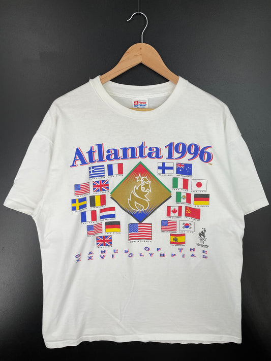 1992 ATLANTA OLYMPICS Size XL Vintage T-Shirt / A926