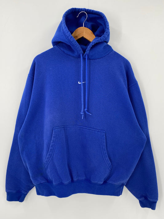 00’ NIKE CENTER SWOOSH Size L Vintage Hoodie Sweat-Shirt / K4203