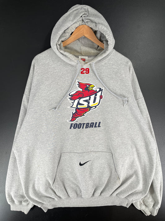 00' NIKE x IOWA STATE Size XXL Vintage College Hoodie Sweat-Shirt / E6592S