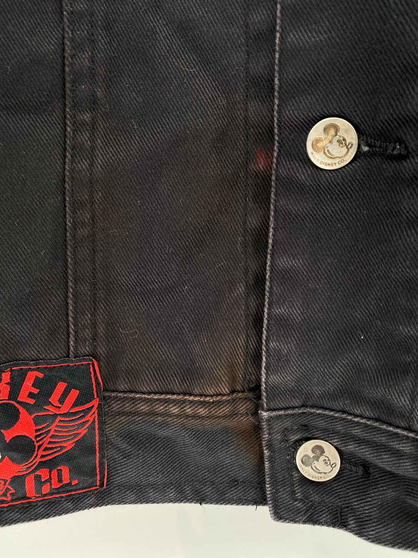 90’s DISNEY MICKEY Size XL Vintage Denim Jacket / K6674