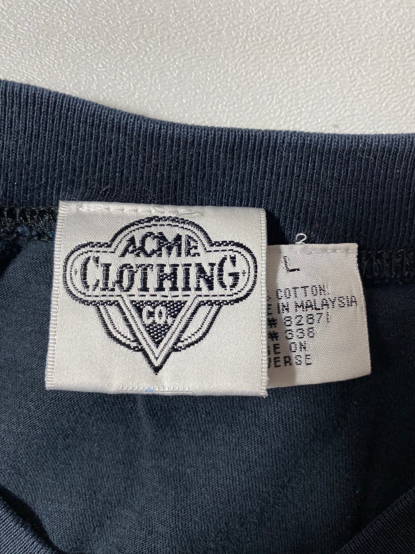 1991 WARNER BROS DAFFY DUCK Size L Vintage T-Shirts / K4424