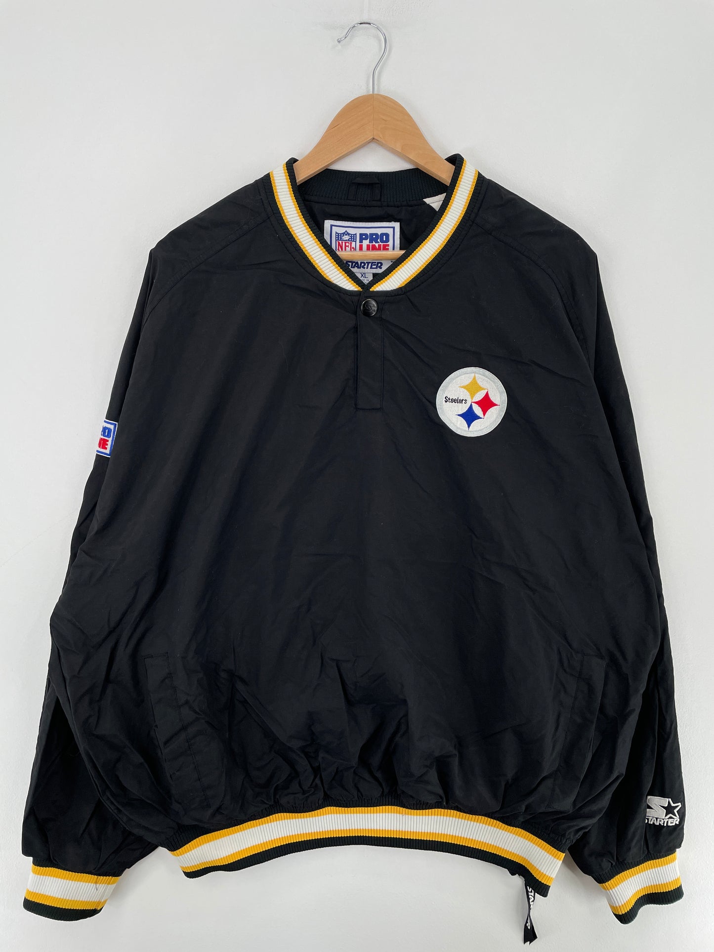 90’s STARTER x PITTSBURGH STEELERS Size XL Vintage NFL Nylon Jacket / E3219N