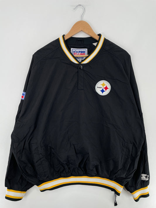 90’s STARTER x PITTSBURGH STEELERS Size XL Vintage NFL Nylon Jacket / E3219N