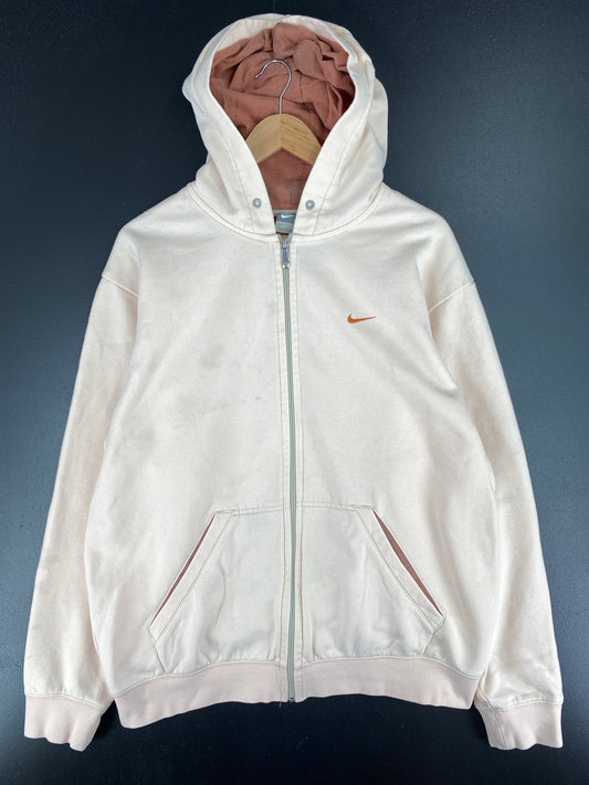 00’ NIKE MINI SWOOSH Size L Vintage Hoodie Zip Up Sweat-Shirt / A6033