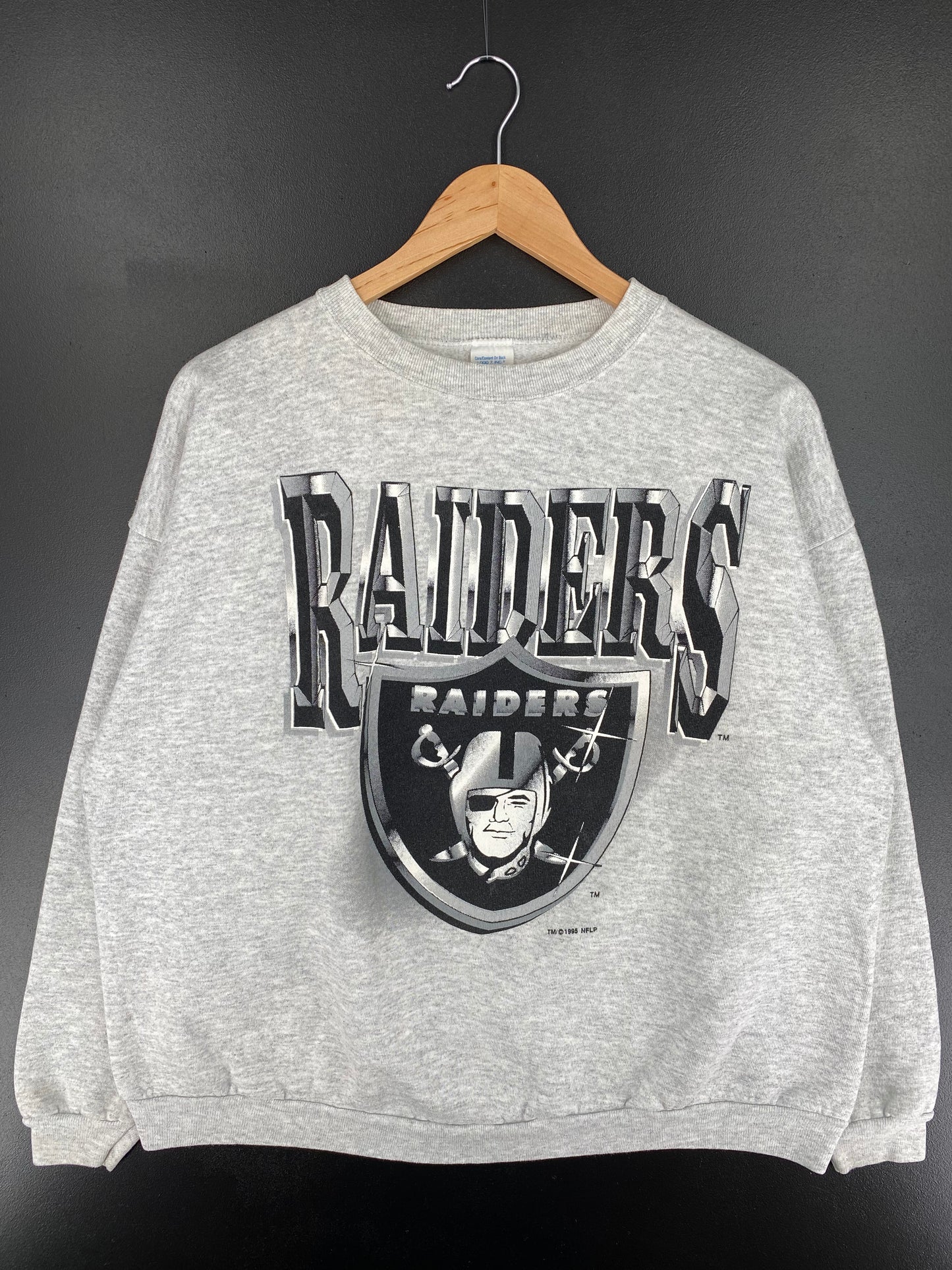 1995 RAIDERS Made in USA Size XL Vintage NFL Sweat-Shirts/ A221