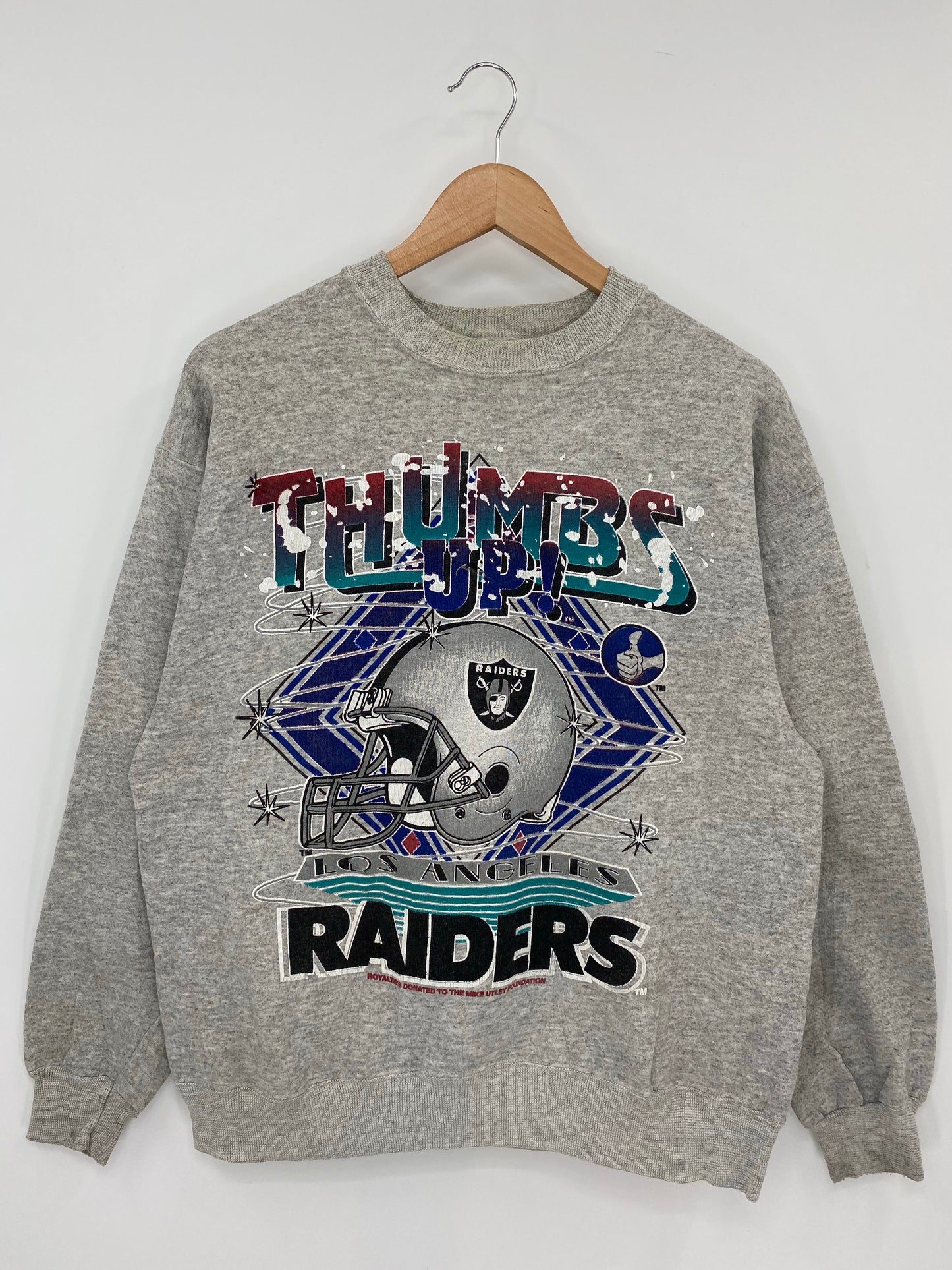 90’s RAIDERS Size L Vintage NFL Sweat shirt / K7409