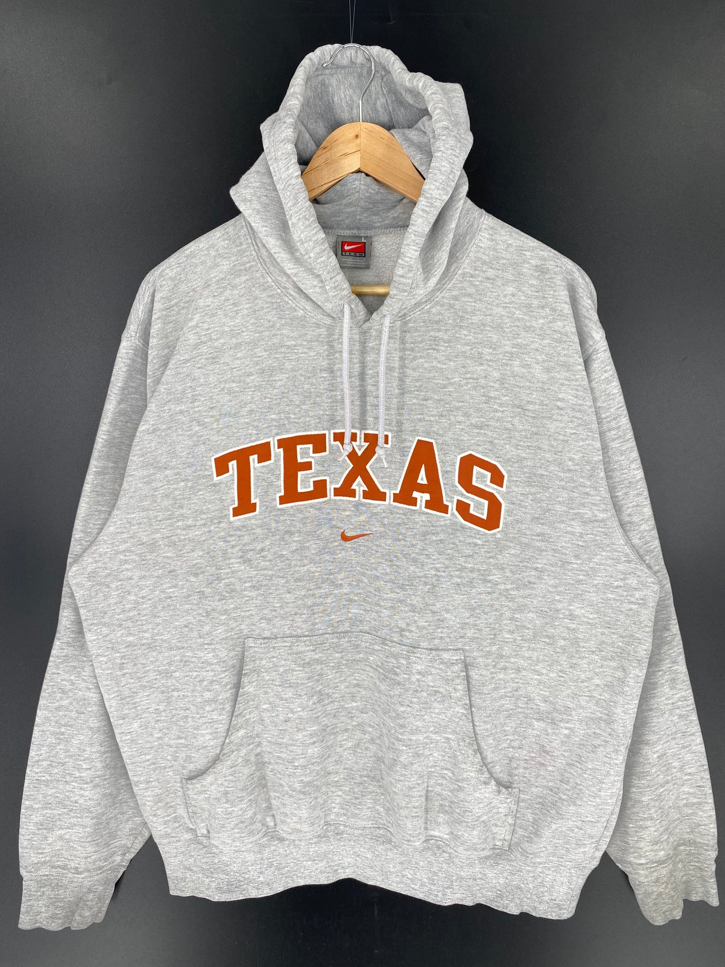 00' NIKE TEXAS Size L Vintage College Hoodie Sweat-Shirts/ A133