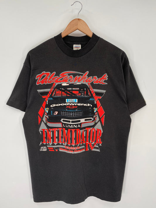 1991 DALE EARNHARDT Made in USA Size XL Vintage Racing T-Shirts / K9809