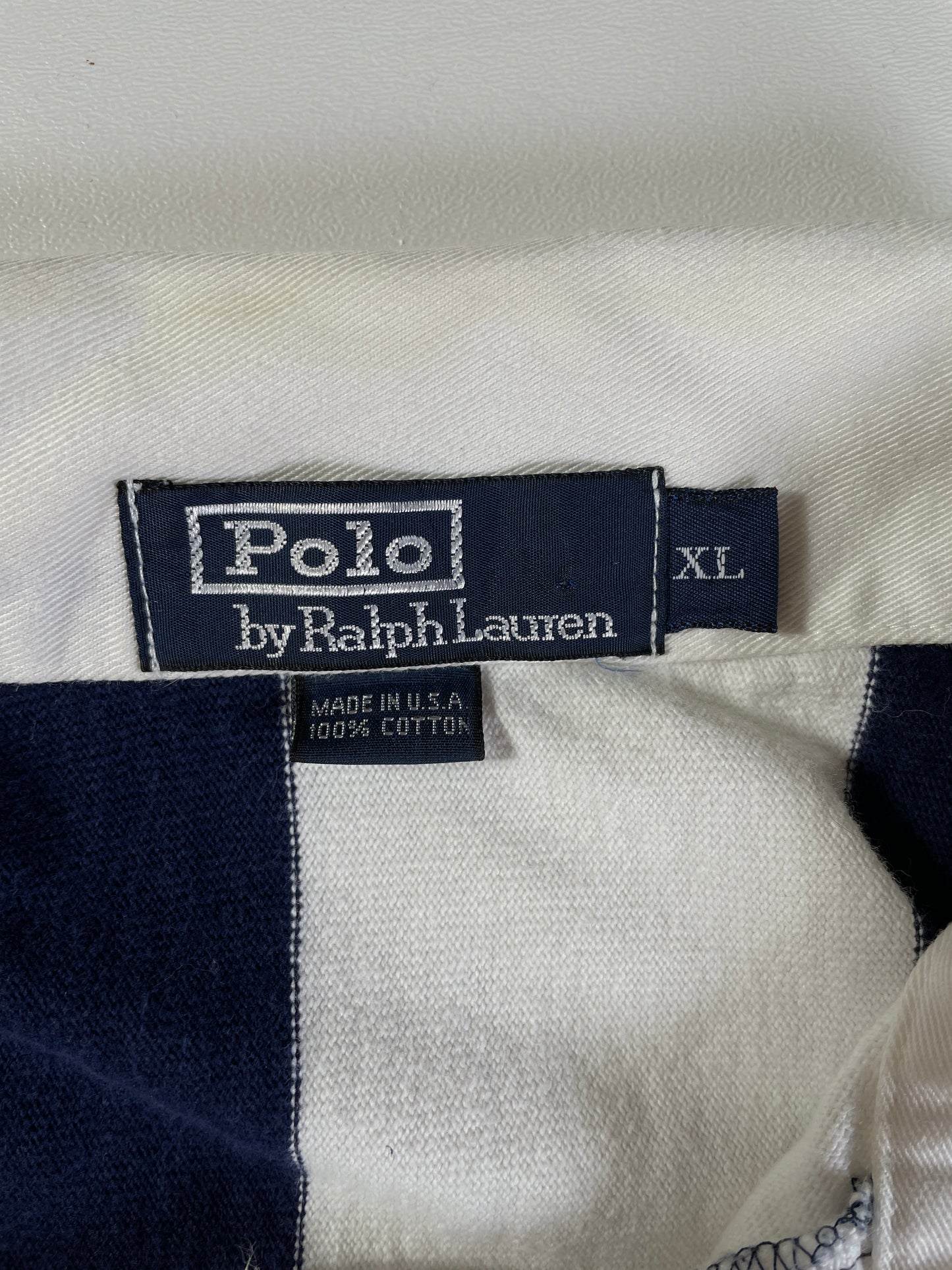 90’s POLO RALPH LAUREN Size XL Vintage Rugby-Shirt / A6488