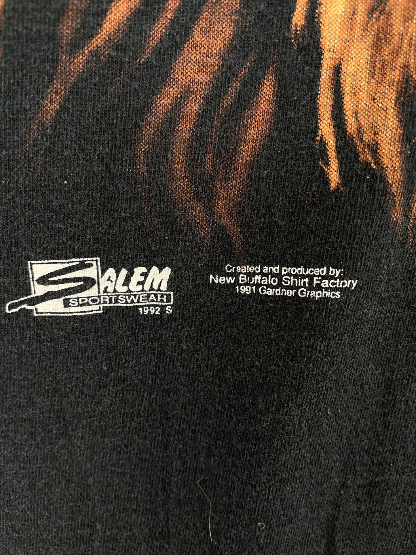 1992 SALEM x DETROIT LIONS Made in USA Size XL Vintage NFL T-shirt / A4157