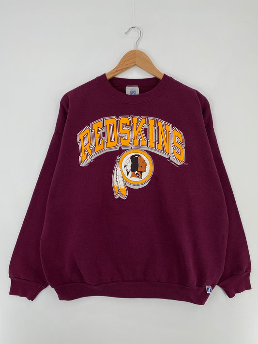 1990 WASHINGTON REDSKINS Made in USA Size XL Vintage NFL Sweat-shirt / A9899