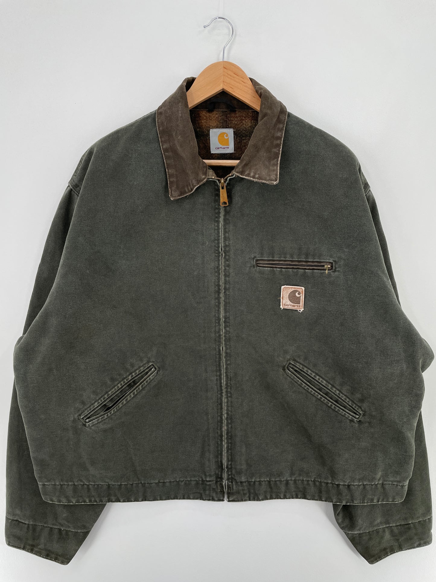 Vintage CARHARTT DETROIT Size Approx.XL Duck Jacket / E828