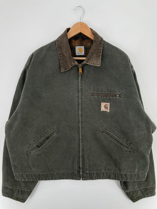 Vintage CARHARTT DETROIT Size Approx.XL Duck Jacket / E828