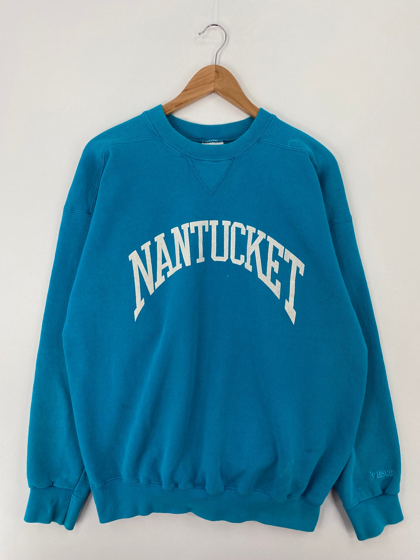 90’s NANTUCKET Made in USA Size L College Sweat-shirt / A9668