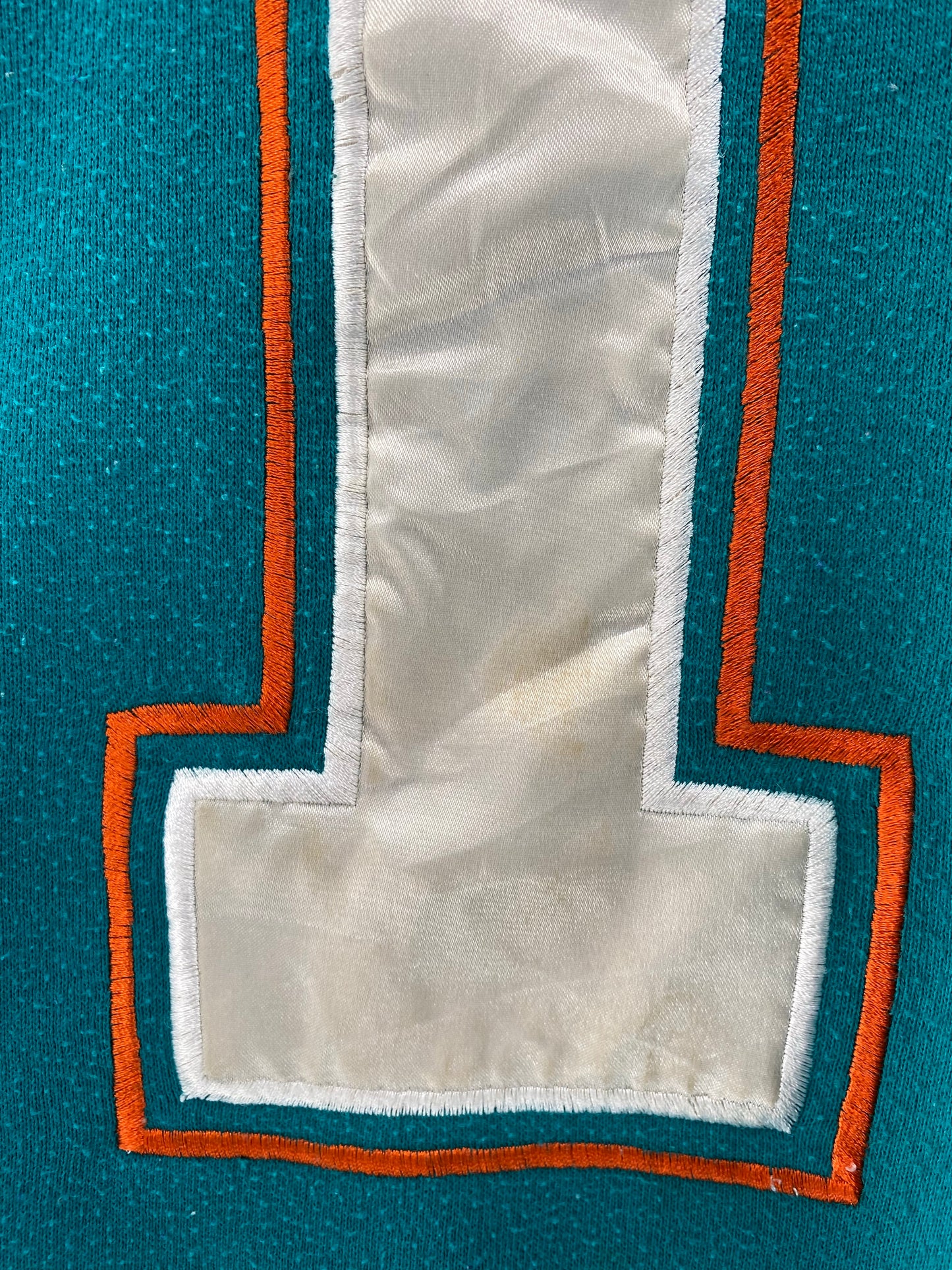 90's STARTER x MIAMI DOLPHINS DAN MARINO Size L Vintage NFL Sweat shirt / K5631