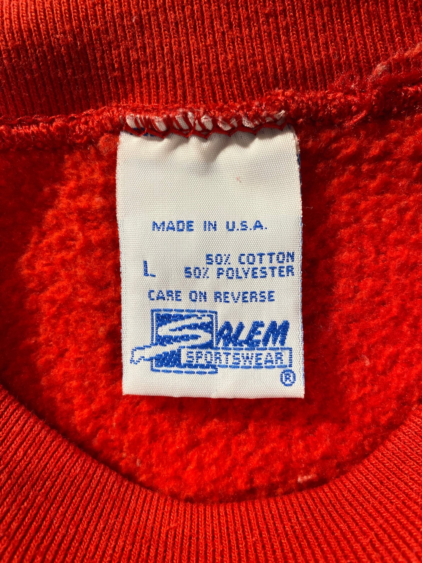 1995 SALEM x SAN FRANCISCO 49ERS Made in USA Size L NFL Sweat-Shirt / E481