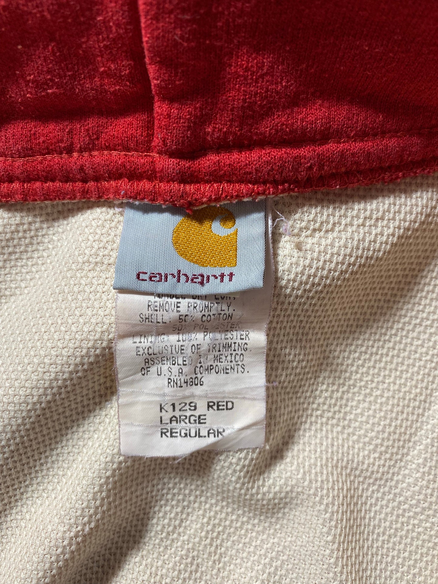 90’s CARHARTT Size L Zip Up Hoodie Sweat-shirt / A8891