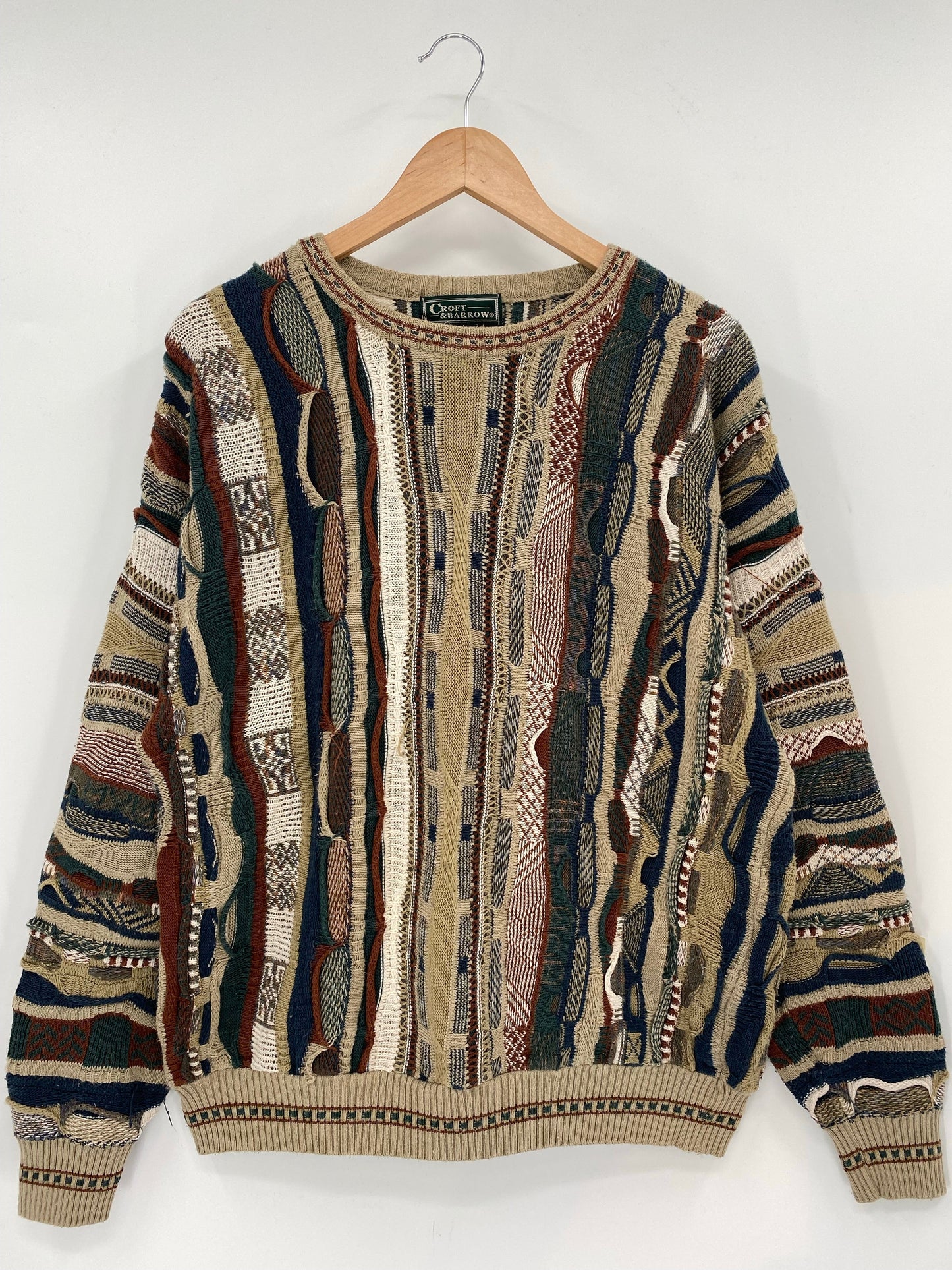 Vintage 3D COOGI- Style Size L Knit Sweater / E957