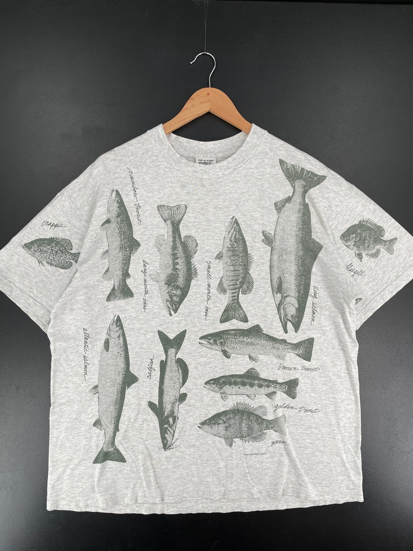 1994 FISH Size XL Vintage Animal T-Shirt / E5802T