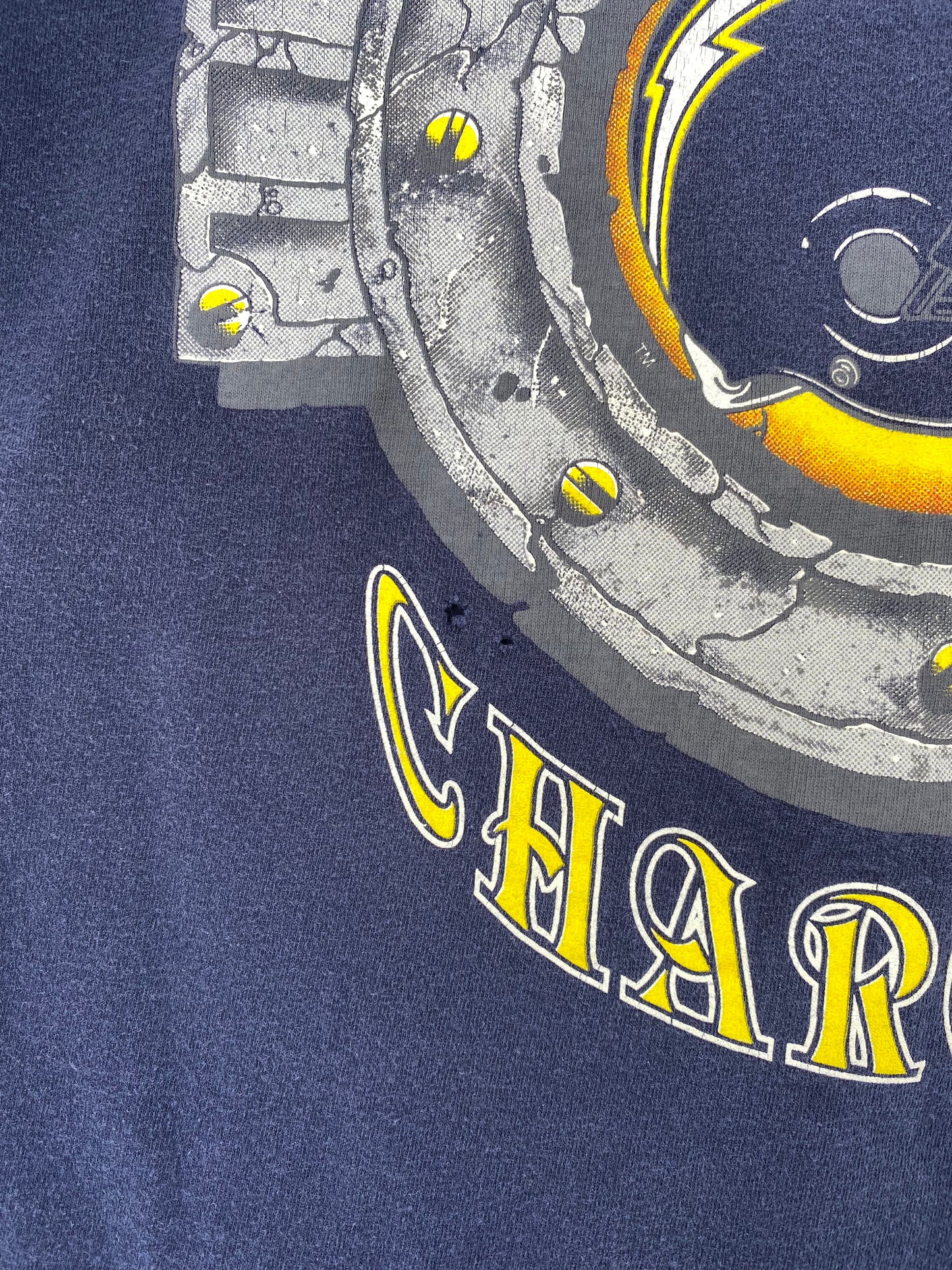 1991 SAN DIEGO CHARGERS Made in USA Size XL Vintage NFL T-Shirts / A3008