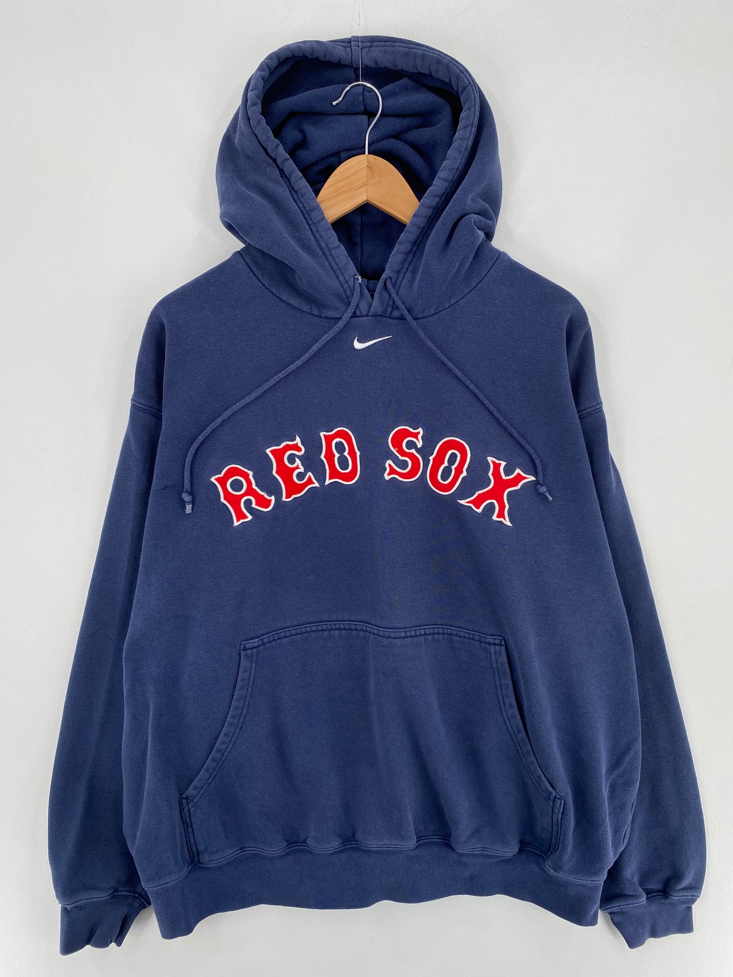 00' NIKE x BOSTON RED SOX Size XL Vintage MLB Hoodie Sweat-shirt / E1706S