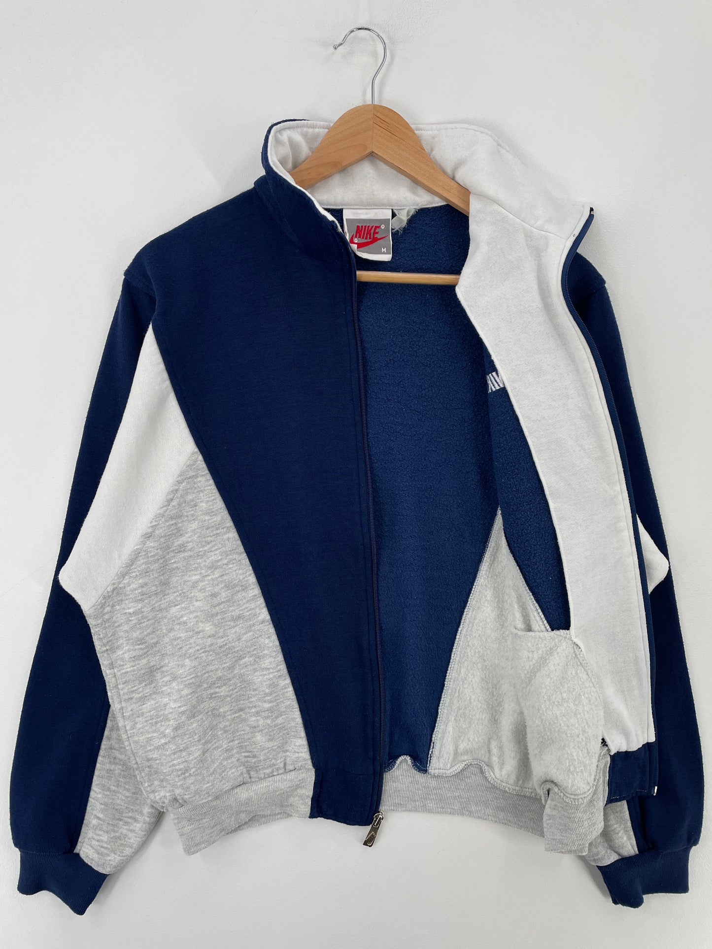 90's NIKE Silver Tag Size M Vintage Zip-up Sweat shirt / E4133S