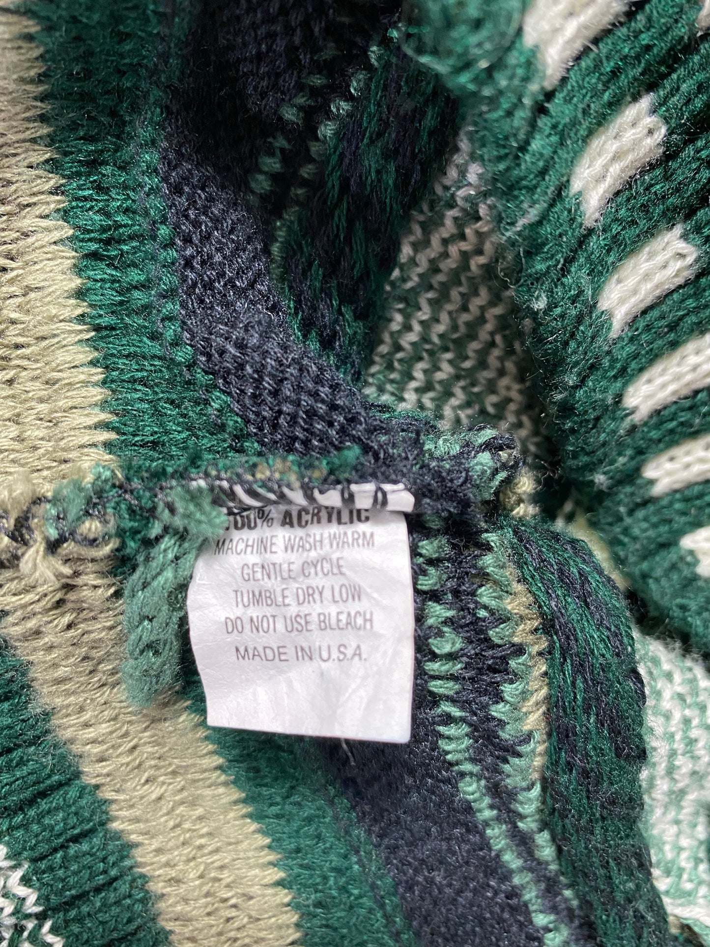 Vintage 3D COOGI- Style Made in USA Size XL Knit Sweater / K4211