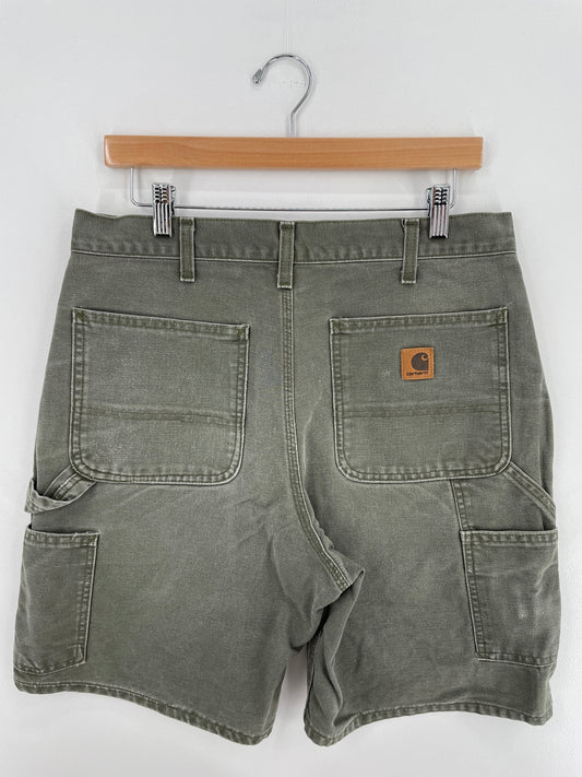 Vintage CARHARTT Size W32xL8 Duck Shorts / E6569P