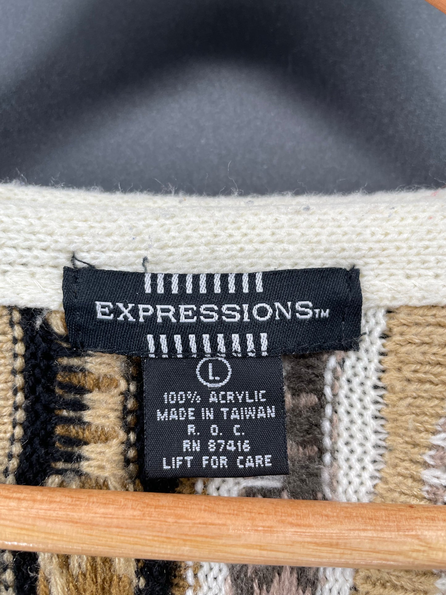 Vintage 3D COOGI- Style Size L Knit Sweater / K4729